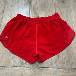 Lululemon Hotty Hot Red Shorts 2.5” | Size 8